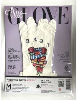 TrueGlove "L" Размер, Белые полу-плотные перчатки из Нитрила